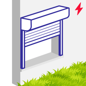 Volet roulant électrique pour pose en façade