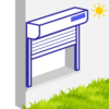 Volet roulant solaire pour pose en façade