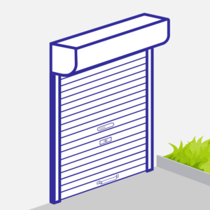 Volet roulant avec tirage direct pour pose en façade
