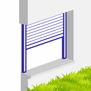 Volet roulant électrique traditionnel